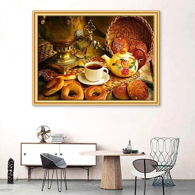 5D Diy Diamond Painting Cozy Afternoon Tea Embroidery Mosaic Art Picture of Rhinestones Decor Gift