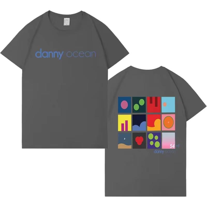 2026 Rapper Danny Ocean Men Summer Harajuku Aesthetic Tee High Quality Gothic Short Sleeve Tshirt Hip Hop Crewneck Streetwear