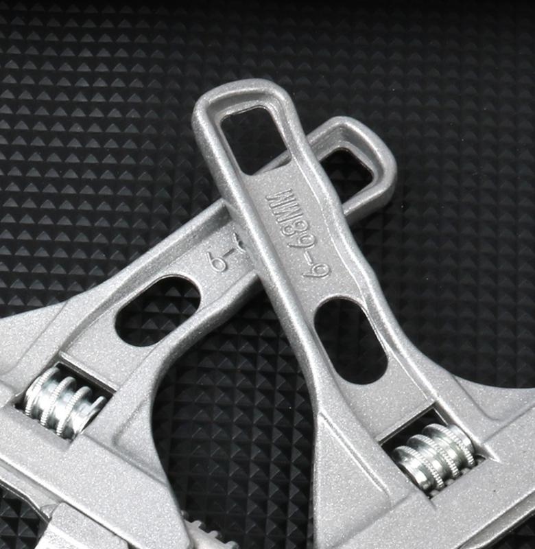 6-68mm Adjustable Wrench Multifunctional Double Use Large Open End Wrench Household Open Bathroom Pipe Adjustable