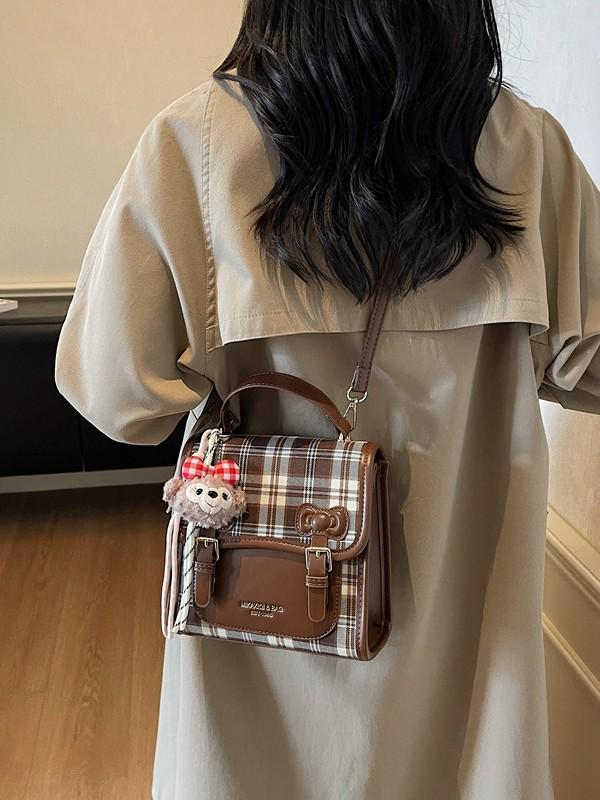 Retro Women's Lightweight Versatile Backpack & Crossbody In Cute College Style for Travel & Casual Use