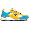 Sneakersnstuff X New Balance 991 Made In England Blue Yellow Men Sneakers Orange White Grey M991EF