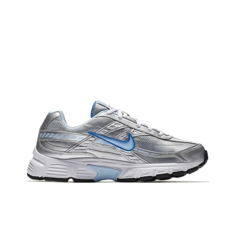 Nike Silver Blue Fashion Breathable Retro Comfortable Shock Absorption Casual Shoes Unisex sneaker 394053-00L