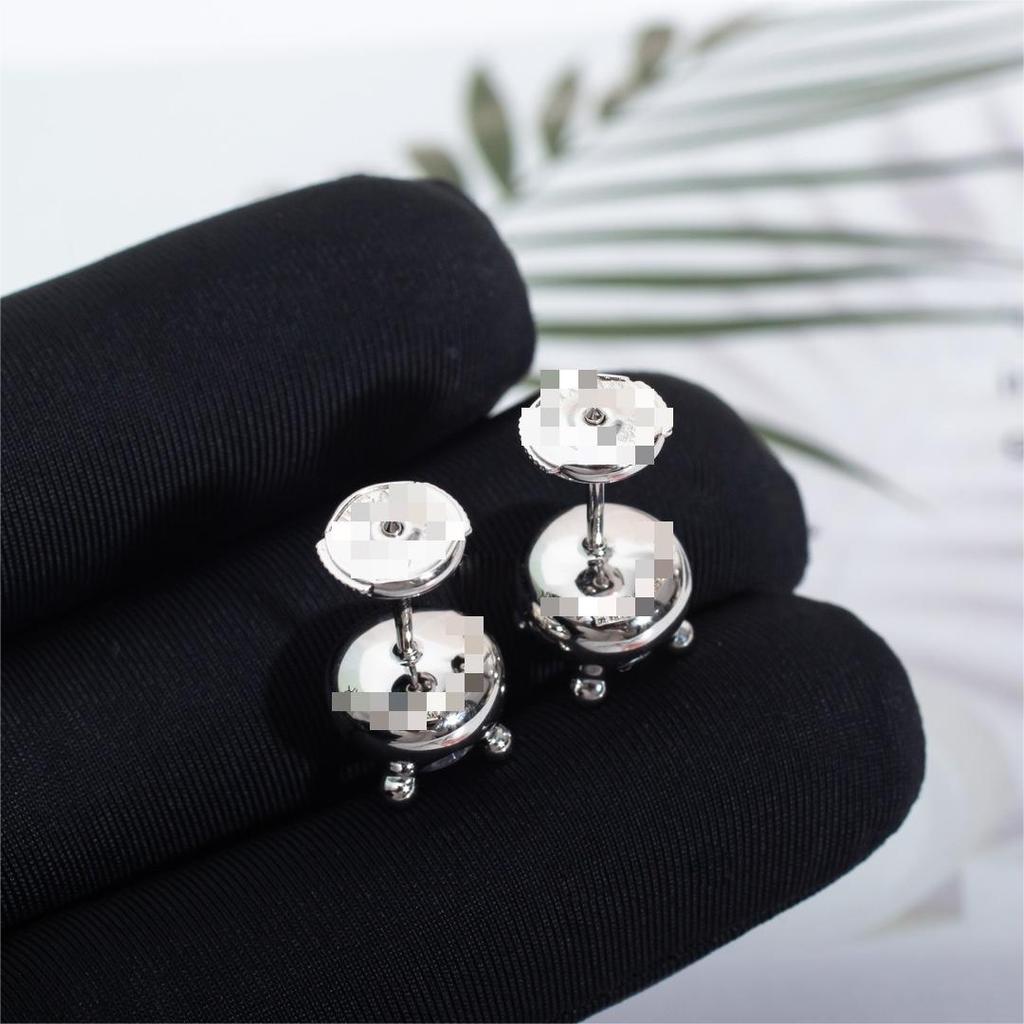 Earrings Single Main Stone 1ct European and American Style Stud Earrings