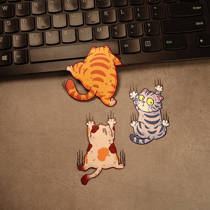 3ks Funny Pet Cat Samolepka na auto Lezecké kočky Samolepky se zvířecím stylem Dekorace Karoserie auta Kreativní obtisky Dekor příslušenství