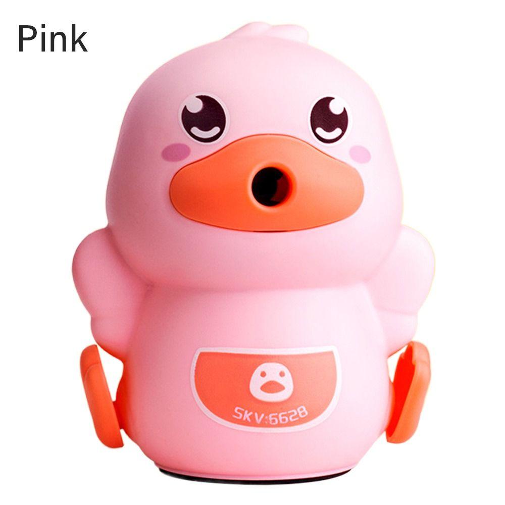 

Точилка для карандашей в форме утки, механический инструмент с ручным приводом, предотвращающий застревание грифеля, для студентов