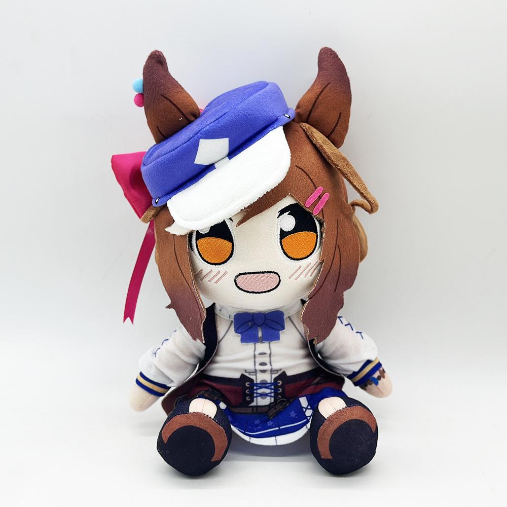 Anime Agnes Tachyon Cartoon Uma Musume Plush Toy Cute Stuffed Plushie Pillow Doll for Kid Birthday Christmas Gift