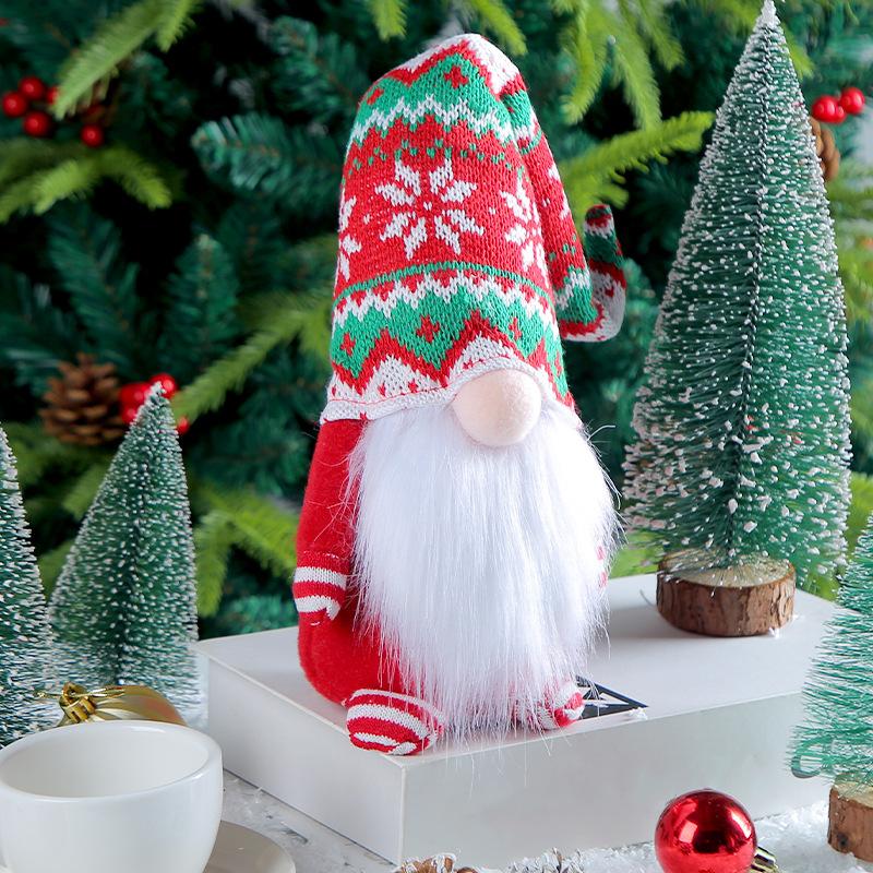 2025 New Year Gift Christmas Faceless Doll Decoration Forest Old Man Beard Faceless Doll Decoration Doll Ornaments