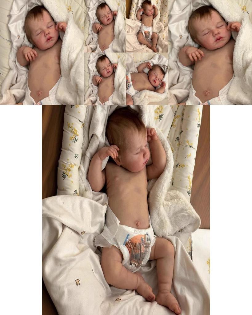 Silicone Baby Reborn Doll 49cm With 3d Skin For Collectors And Giftgiving