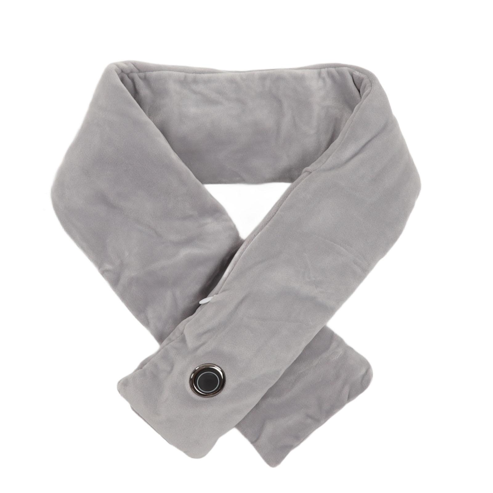 

5W 5V Electric Heating Scarf Waterproof USB Heating Portable Electric Neck Warmer for Men Women Light Gray