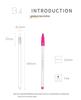 Munamy 3000 Korean Watercolor Outline Pens for Students – Water-Based, Colored Markers for DIY and Border Designs.