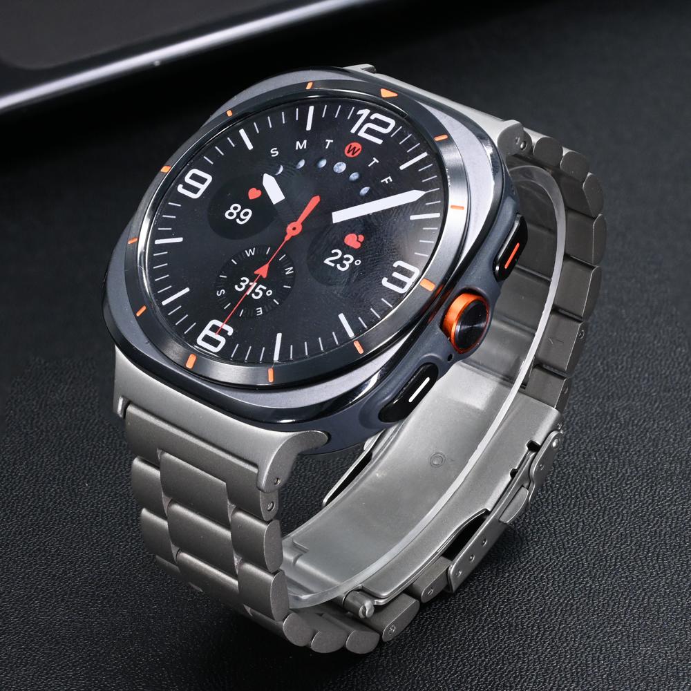 Titanium Strap for Samsung Galaxy Watch 8 8 Classic 46mm 44mm 40mm Men Band for Samsung Galaxy Ultra 47mm Replaced Wrist Strap