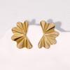 Luxury Stainless Steel Geometric Stud Earrings – Non-Fading, Simple Design