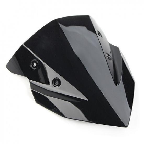 Black Motorcycle Windshield Windscreen For Kawasaki Z400 2018-2022 2021 2020 19