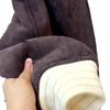 Women's Retro Coffee Lamb Wool Coat – Stylish, Thick, Winter Fashion 2024, Plus Velvet
