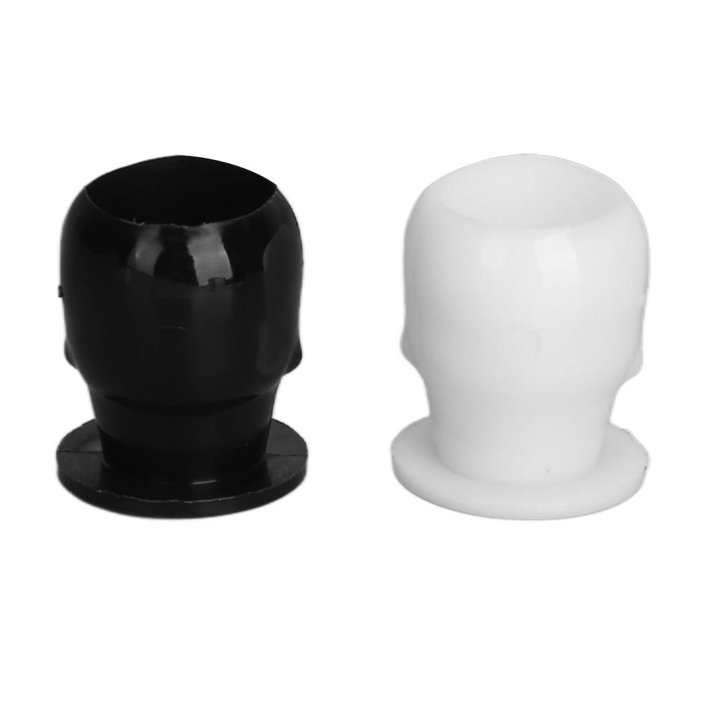 400pcs Tattoo Ink Cups Skull Shaped Stable Standing Thicken Microblading Pigment Cups Black White