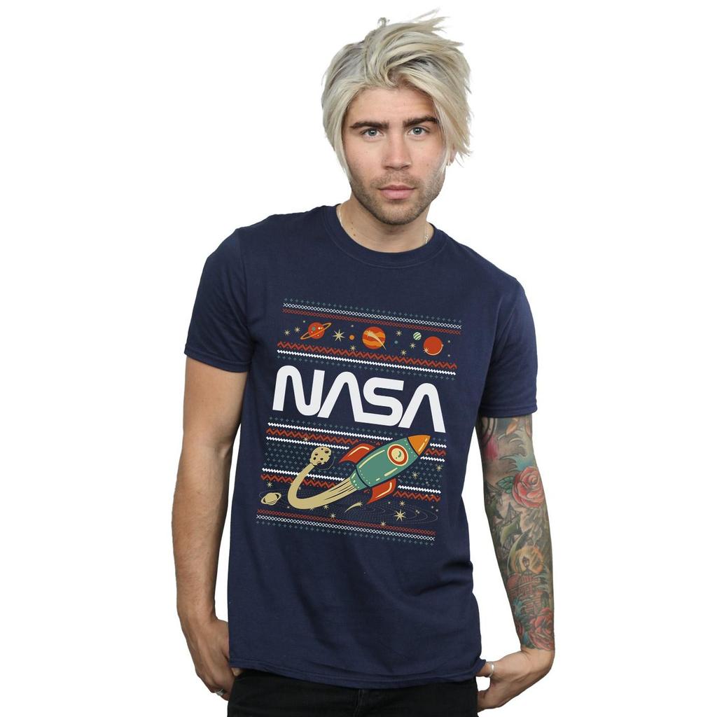 NASA Mens Fair Isle T-Shirt