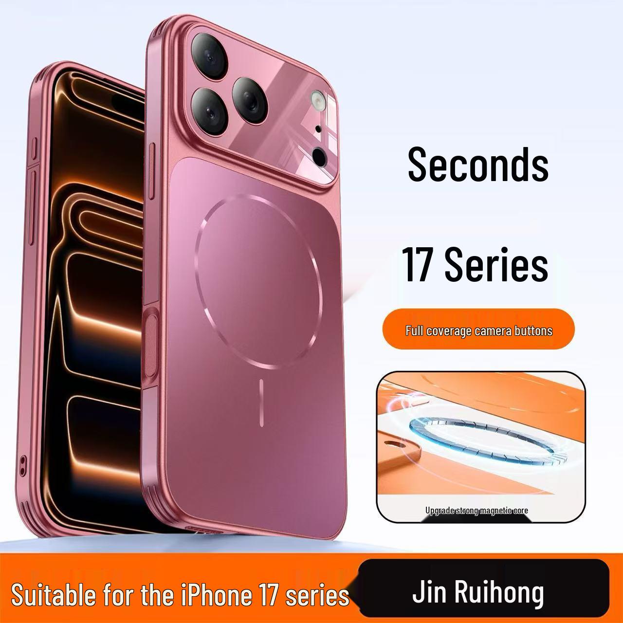 

Magnetic Adsorption Phone Case for iPhone 13, 14, 15, 16, 17 - Original Mirror Finish for iPhone 13 Pro Max 17