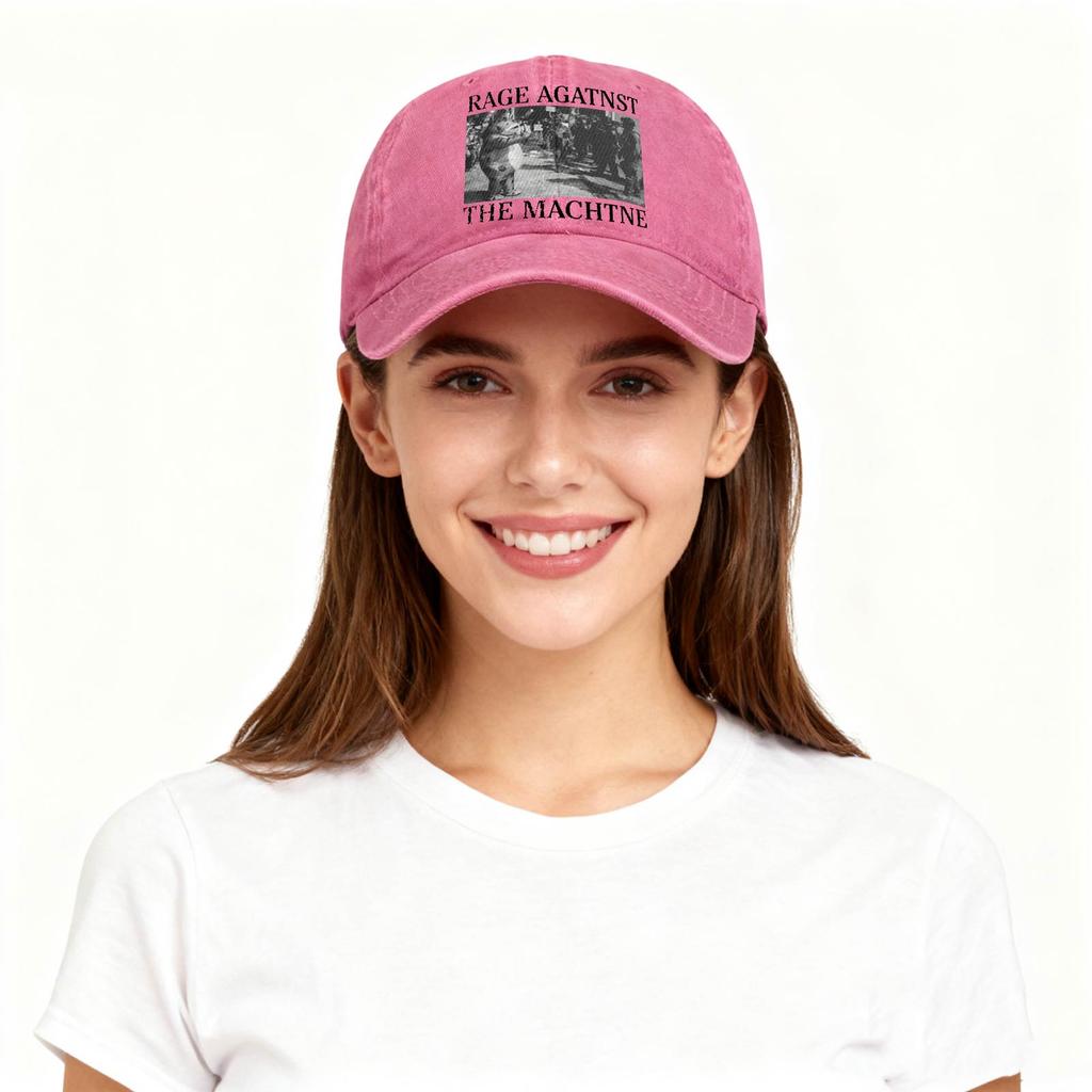 Cap Mens Womens Print Distressed Adjustable Sun Hat Cotton Funny Hats