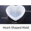 Small Silicone Craft Mold Heart-Shaped Resin Jewelry Mold Cute Storage Box Mold  Storage Containers