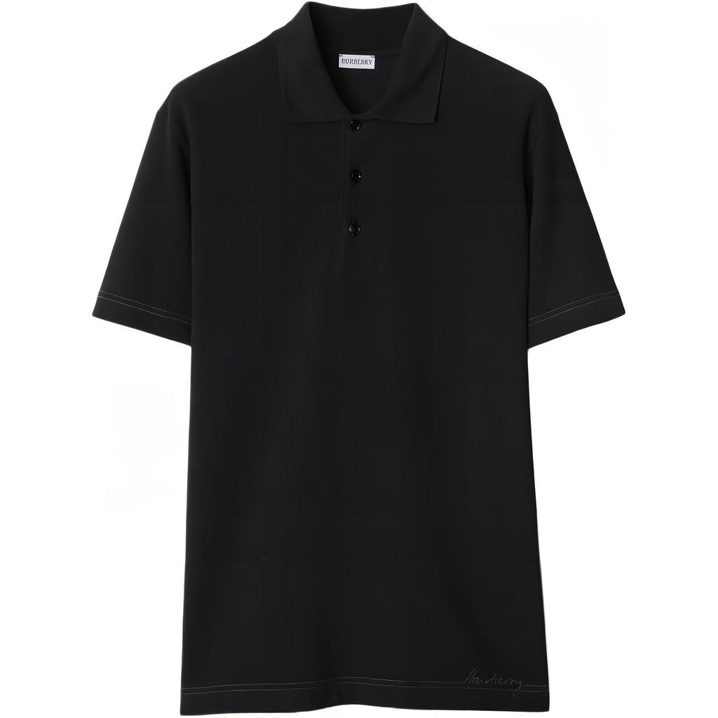 Burberry logo-embroidered cotton polo shirt 80942801