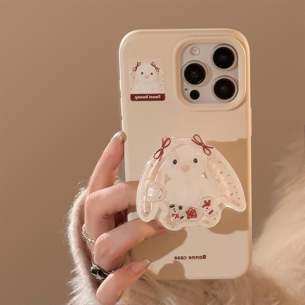 Cartoon Animal Shaking Stand Iphone16 Mobile Phone Case 16 Apple 17promax Silicone 14 Suitable for 13 Soft