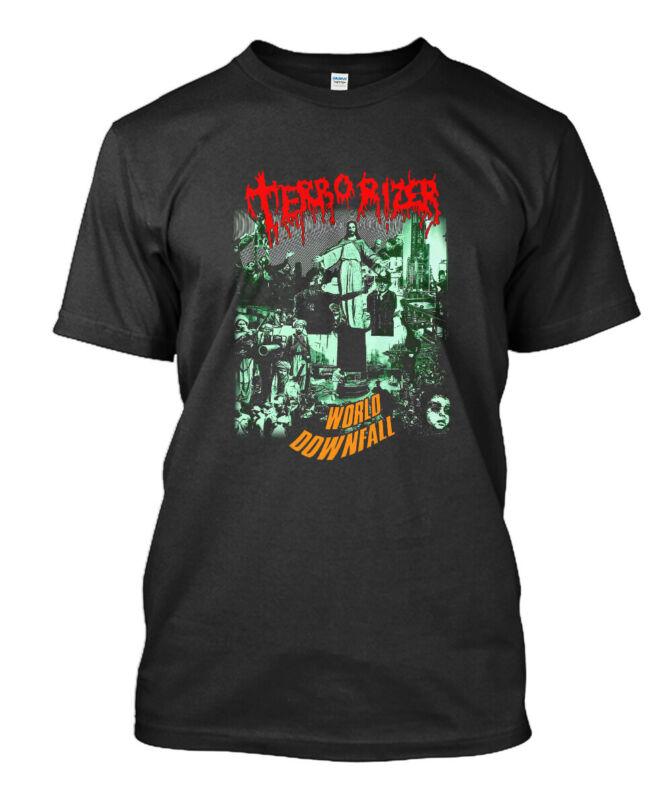 White TERRORISER T-SHIRT sizes S M L XL XXL colours Black White TERRORISER T-SHIRT sizes S M L XL XXL colours Black