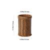Durable Chopstick Barrel Multifunctional Woven Drain Chopsticks Rack Woven Round Chopsticks Tube