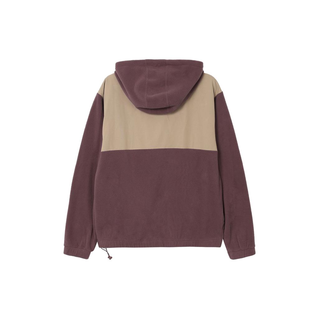 Nike SB Therma-FIT Winterized Polar Fleece 1/2 Zip Skate Hoodie Dark Wine Mauve Stone Men DA4224-646
