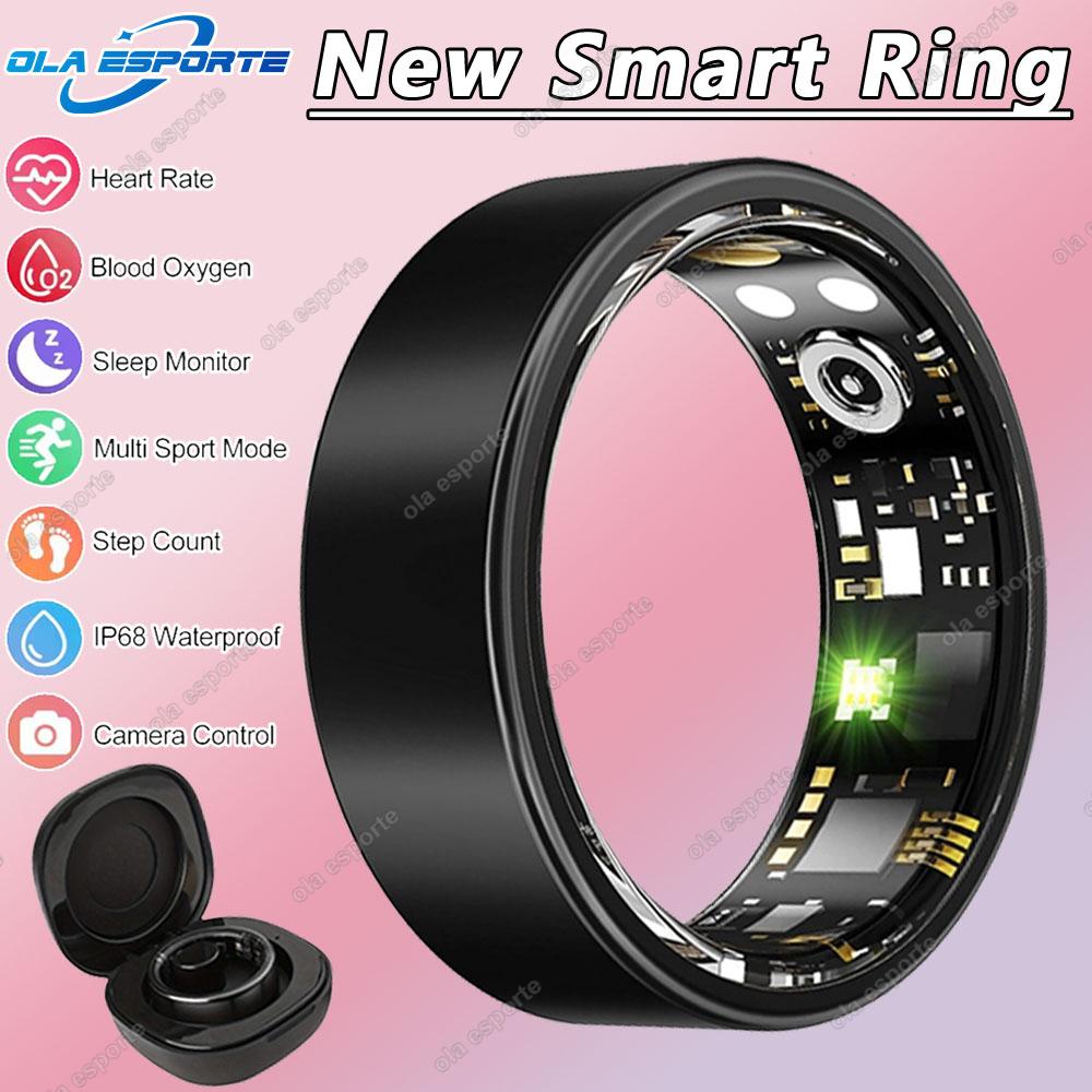 Herren Damen Smart Ring 5ATM Wasserdicht Multi-Sport-Modus Fitness-Tracking Gesundheitsüberwachung Schlafmonitor Schrittzähler Smartring
