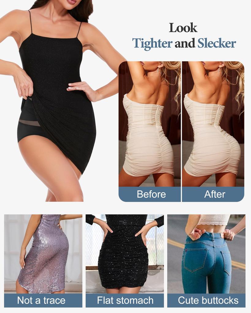 Women's High Waisted Underwear Slimming Shapewear Full Coverage Compression Briefs Postpartum Tummy Control Panties Waist Trainer Body Shaper