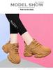 Damen Schwarze Dad Shoes, Herbst/Winter 2025, Dicke Sohle, Modische Höhenverstärkung mit Plus-Samt, Kleine Füße Lässige Sneaker.