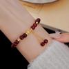 Elegant Garnet Beaded Bracelet for Women - High-End, Light Luxury Design, Perfect Gift for Besties