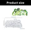 Christmas Letter Hanging Decors Silicone Mold With 3D Design For Holiday Baking Crafts Holiday Party Ornamentation