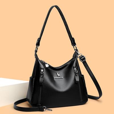 Retro Large Capacity New Fashionable and Versatile Shoulder Bag Middle-aged Mother Underarm Crossbody Bag
