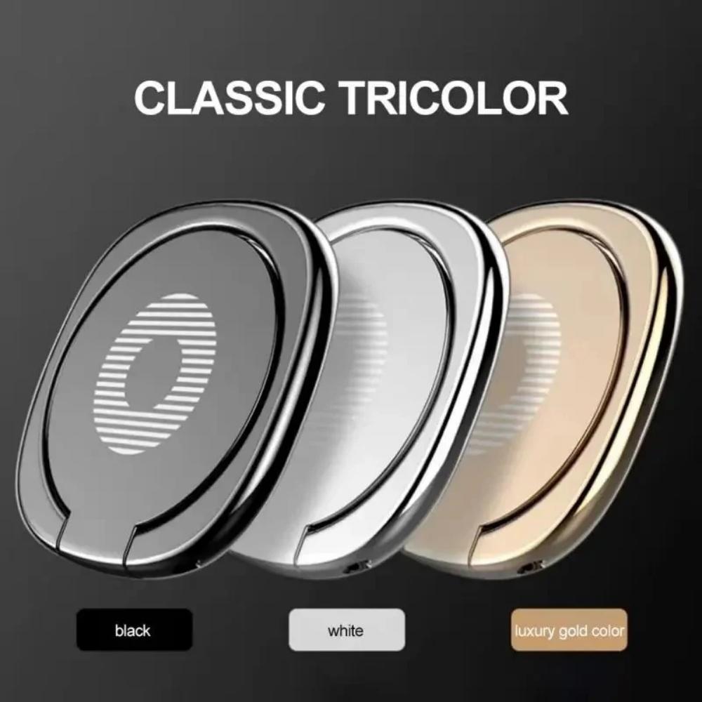 Ultra-thin Phone Stand Finger Ring Holder 360° Degree Rotation Folding Metal Phone Stand Mount Smartphone Holder for iPhone 15