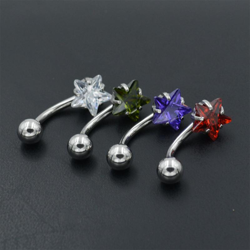 Niche Star Belly Piercing Belly Button Rings Navel Piercing Belly Ring Jewelry