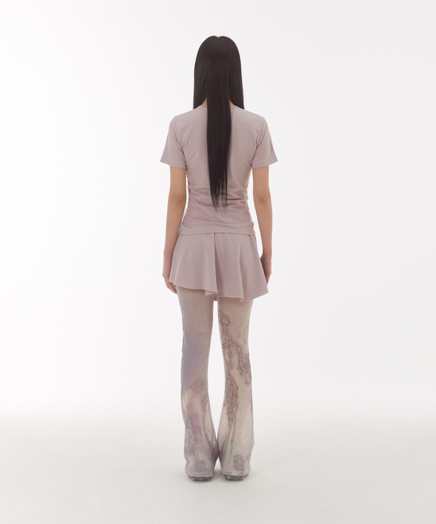 Myullib Unbalance Skirts/Pink