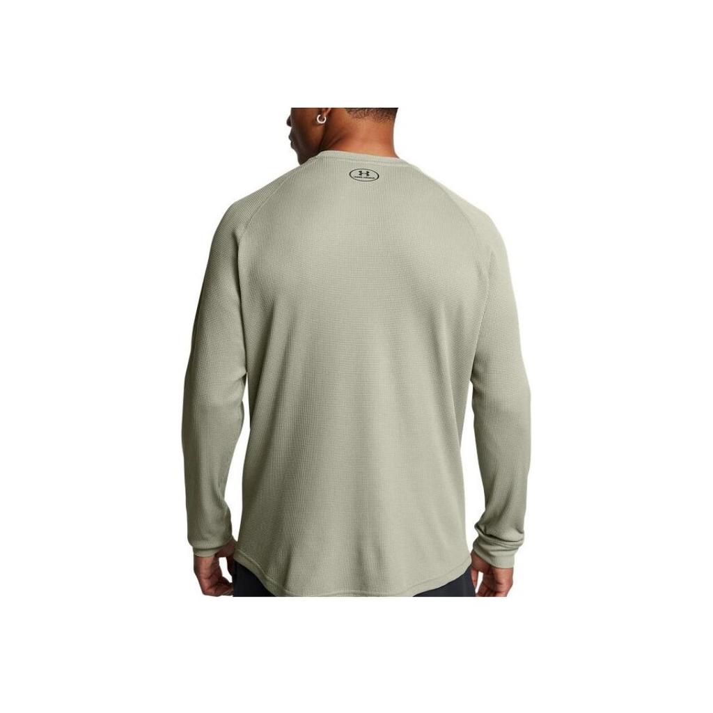 Under Armour Dfo Crew Neck Sports Casual Raglan Sleeve Long Sleeve T-Shirt Men Tops Jungle-Green 1302355-504