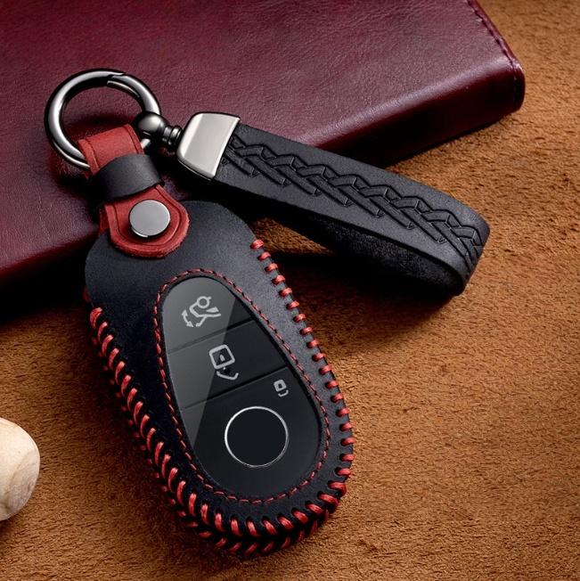 Car Smart Key Case Cover For Mercedes Benz C E S Class GLC CLE EQE W206 W214 W223 S350 S400 S450 E300 Keychain Fob