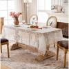 Vintage Lace Flower Tablecloth French Light Luxury High-end Rectangular Dining Table Cloth Anti Slip Tea Table Decoration Cloth