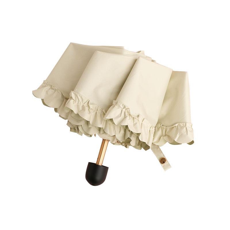 Portable  Fre Sle Five Umbrella Lace   Sunscreen Umbrella for Sunny And Rainy Days UV Protection Sunade