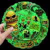 50 Halloween Classic Decoration Stickers: Funny, Waterproof for Suitcases, Speakers, Desktops