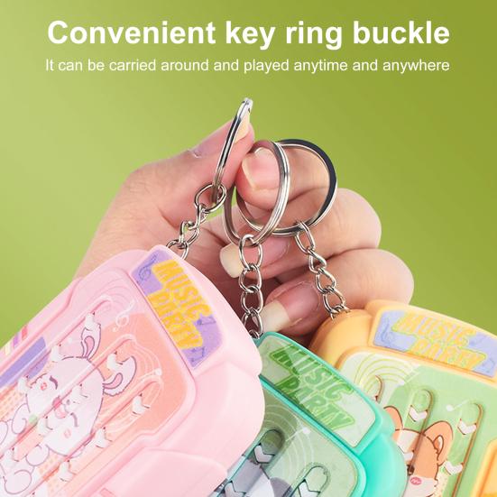 Fast Push Rhythm Game Machine with Music Light Stress Relief Electric Handheld Musical Challenge Toy Kids Adults