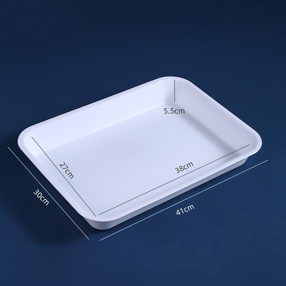 High Quality Multicolor Serving Tray Plastic Multi-sizes Storage Tray Rectangle Scratch Resistant Cooking Tray Tea Serving