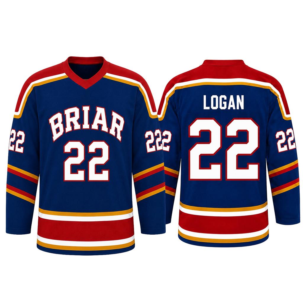 Men Women Ice Hockey Jersey Long Sleeve Athletic Shirt Number 66 Briar Di Laurentis Tucker Graham Logan Style