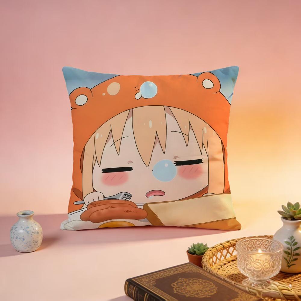 Fashion HHimouto Umaruchaning Cushion Cover Premium SkinFriendly Pillow Case MultiPurpose for Home Office Travel