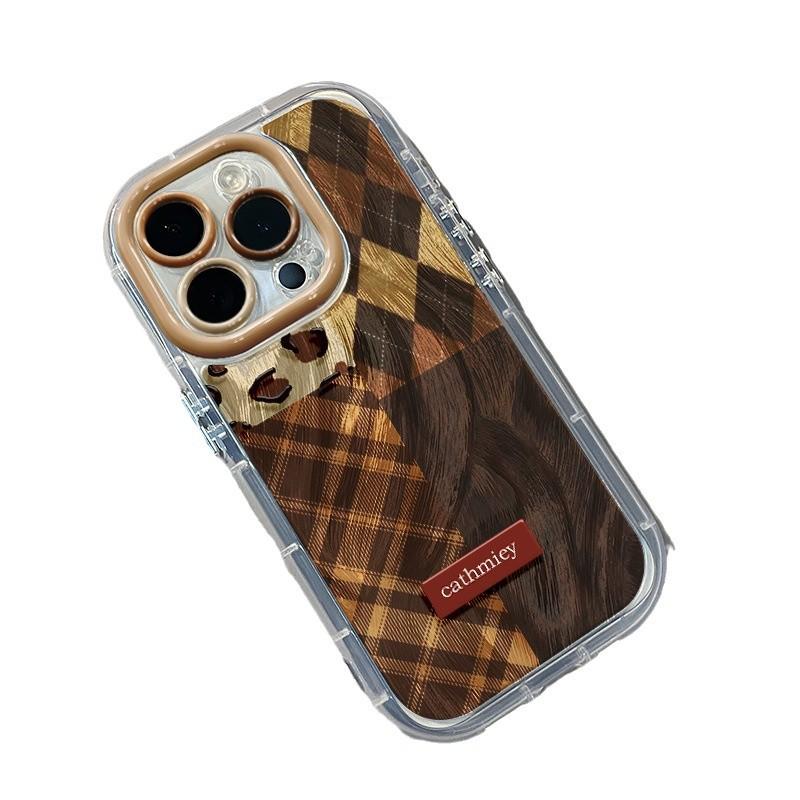 Szycie w stylu brytyjskim etui na telefon komórkowy iPhone16 Promax dla Apple 15 Kremowa przędza piórkowa Ultracienkie 14/13/12