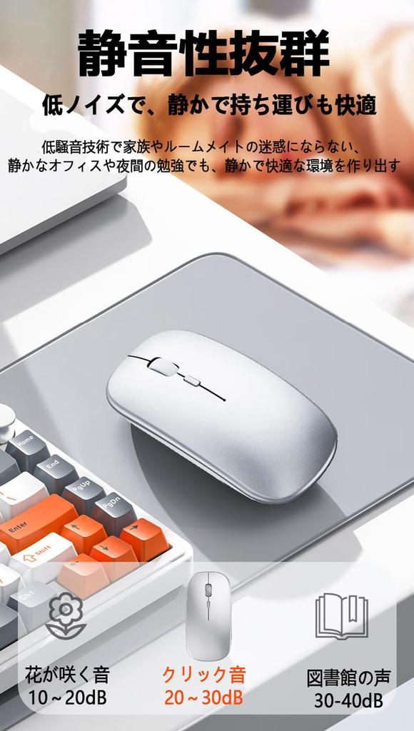 Wireless Mouse for Rechargeable High High Quiet DPI Easy To Easy Compatible with and MacBook [New 2025, Ultra-Slim & Type-C] Bluetooth, Precision,