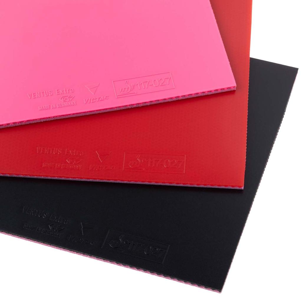 VICTAS Ventus Extra Table Tennis Inverted High Energy MAX 200030 Rubber, Soft, Tension, Red,