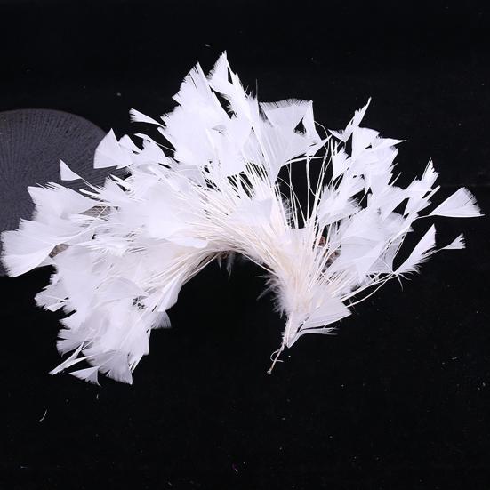 10-12" Natural Rooster Coque Tail Feather Mardi Gras Craft for Carnival Party Masquerade Stage Performances Costume Decoration